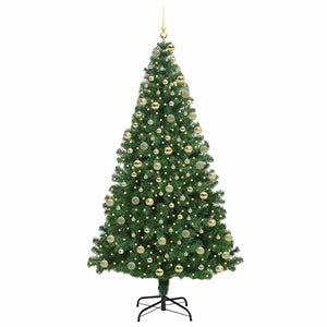 Albero di Natale artificiale con 300 LED Verde 180 cm 3396917