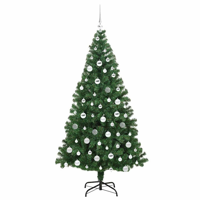 Albero di Natale artificiale con 300 LED Verde 180 cm 3396918