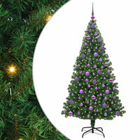 Albero di Natale artificiale con 300 LED Verde 180 cm 3396919