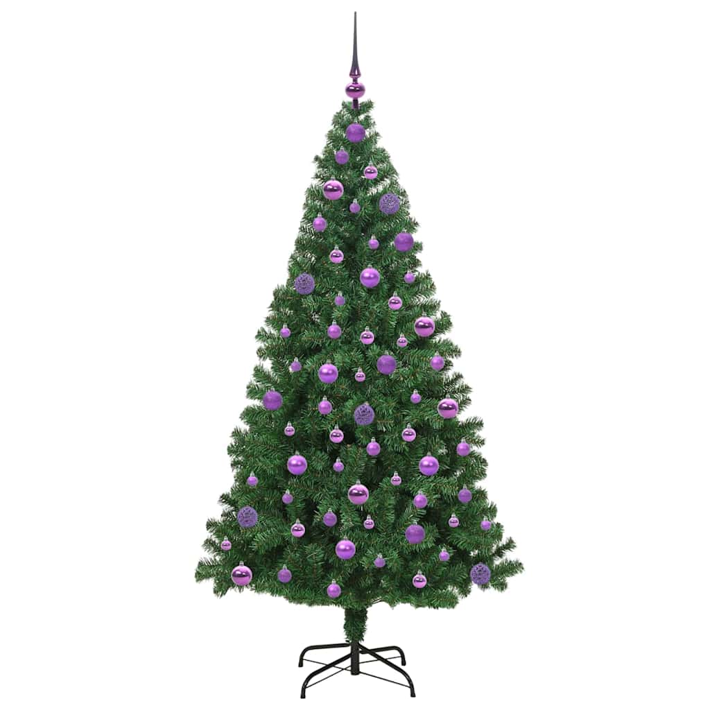 Albero di Natale artificiale con 300 LED Verde 180 cm 3396919