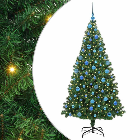 Albero di Natale artificiale con 300 LED Verde 180 cm 3396920
