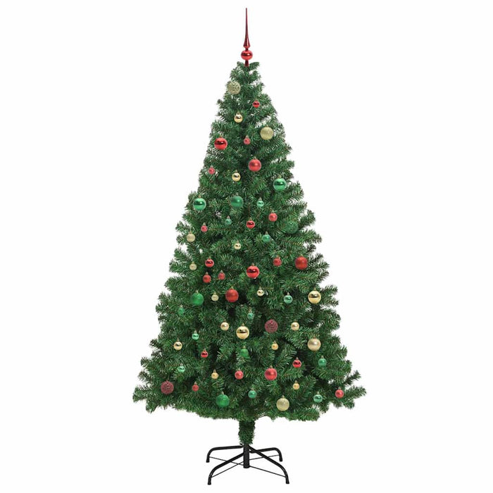 Albero di Natale artificiale con 300 LED Verde 180 cm 3396921