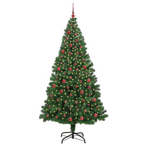 Albero di Natale artificiale con 300 LED Verde 210 cm 3396922
