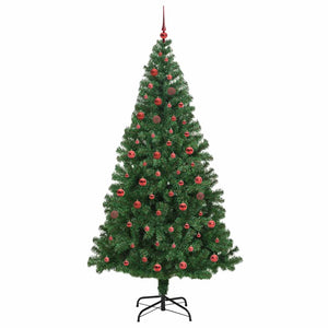 Albero di Natale artificiale con 300 LED Verde 210 cm 3396922