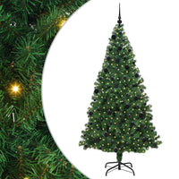 Albero di Natale artificiale con 300 LED Verde 210 cm 3396923