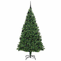 Albero di Natale artificiale con 300 LED Verde 210 cm 3396923