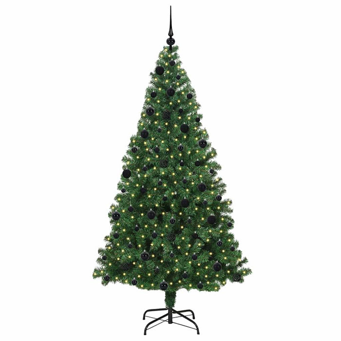 Albero di Natale artificiale con 300 LED Verde 210 cm 3396923