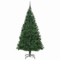 Albero di Natale artificiale con 300 LED Verde 210 cm 3396923