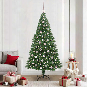 Albero di Natale artificiale con 300 LED Verde 210 cm 3396924