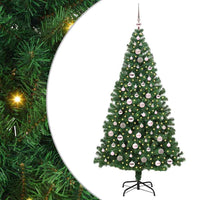 Albero di Natale artificiale con 300 LED Verde 210 cm 3396924