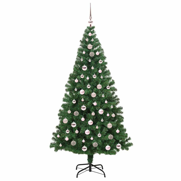 Albero di Natale artificiale con 300 LED Verde 210 cm 3396924