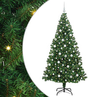 Albero di Natale artificiale con 300 LED Verde 210 cm 3396925