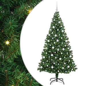 Albero di Natale artificiale con 300 LED Verde 210 cm 3396925