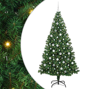 Albero di Natale artificiale con 300 LED Verde 210 cm 3396927