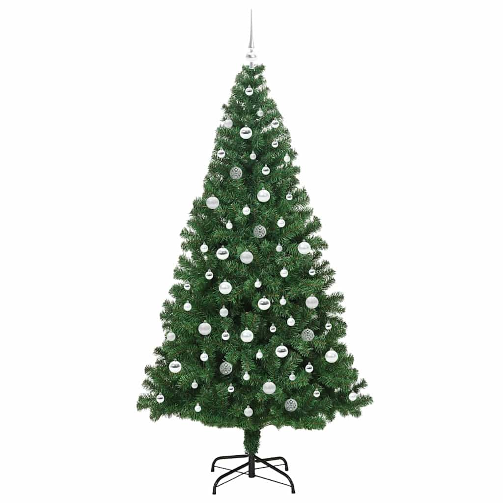 Albero di Natale artificiale con 300 LED Verde 210 cm 3396927