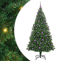Albero di Natale artificiale con 300 LED Verde 210 cm 3396928