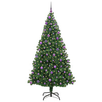 Albero di Natale artificiale con 300 LED Verde 210 cm 3396928