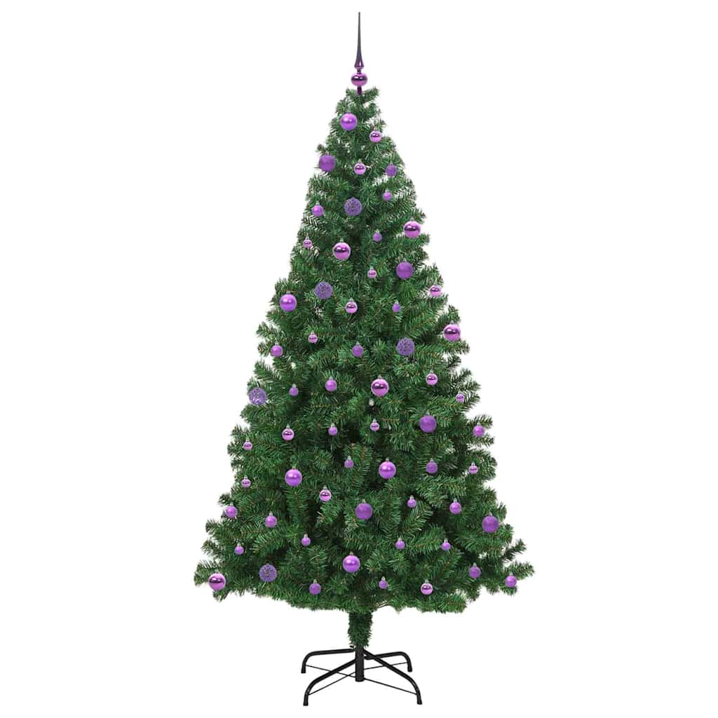 Albero di Natale artificiale con 300 LED Verde 210 cm 3396928