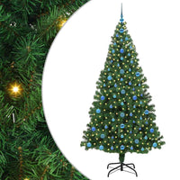Albero di Natale artificiale con 300 LED Verde 210 cm 3396929