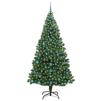 Albero di Natale artificiale con 300 LED Verde 210 cm 3396929