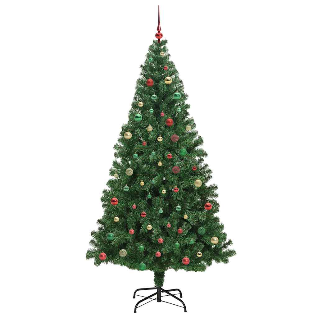 Albero di Natale artificiale con 300 LED Verde 210 cm 3396930