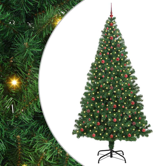 Albero di Natale artificiale con 300 LED Verde 240 cm 3396931