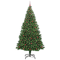 Albero di Natale artificiale con 300 LED Verde 240 cm 3396931
