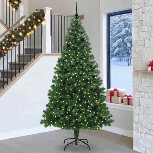 Albero di Natale artificiale con 300 LED Verde 240 cm 3396932