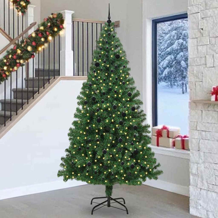 Albero di Natale artificiale con 300 LED Verde 240 cm 3396932