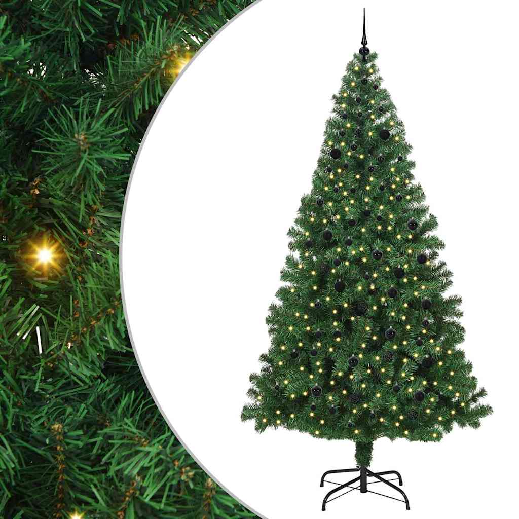 Albero di Natale artificiale con 300 LED Verde 240 cm 3396932
