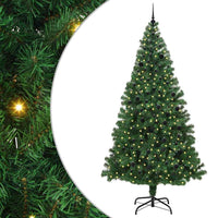 Albero di Natale artificiale con 300 LED Verde 240 cm 3396932