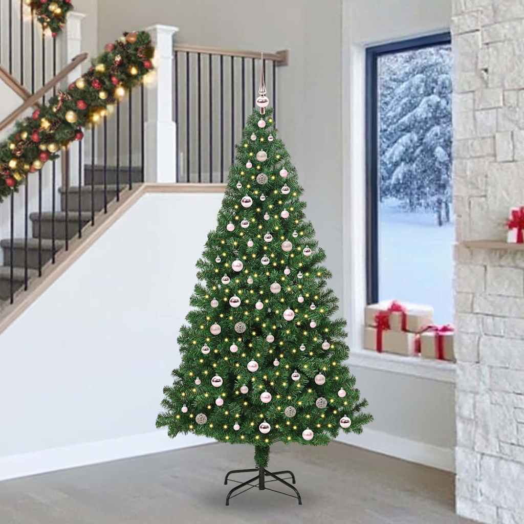 Albero di Natale artificiale con 300 LED Verde 240 cm 3396933