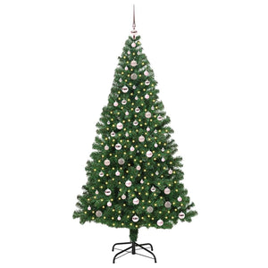 Albero di Natale artificiale con 300 LED Verde 240 cm 3396933