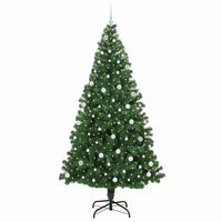 Albero di Natale Artificiale-Albero Natalizio con 300 LED Verde 240 cm 316750