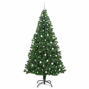 Albero di Natale Artificiale-Albero Natalizio con 300 LED Verde 240 cm 316750