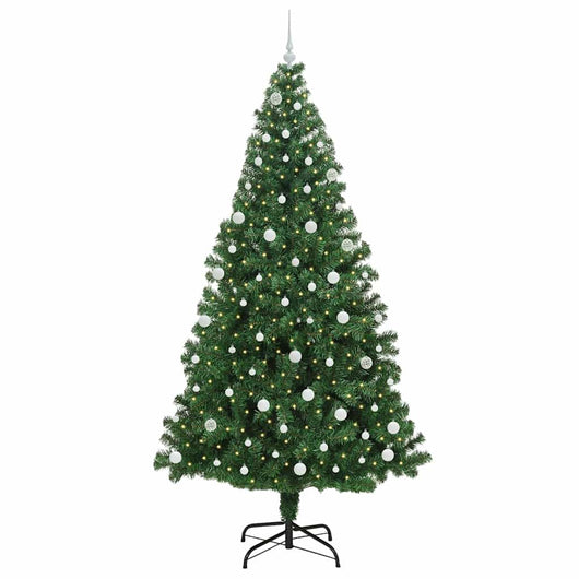 Albero di Natale Artificiale-Albero Natalizio con 300 LED Verde 240 cm 316750