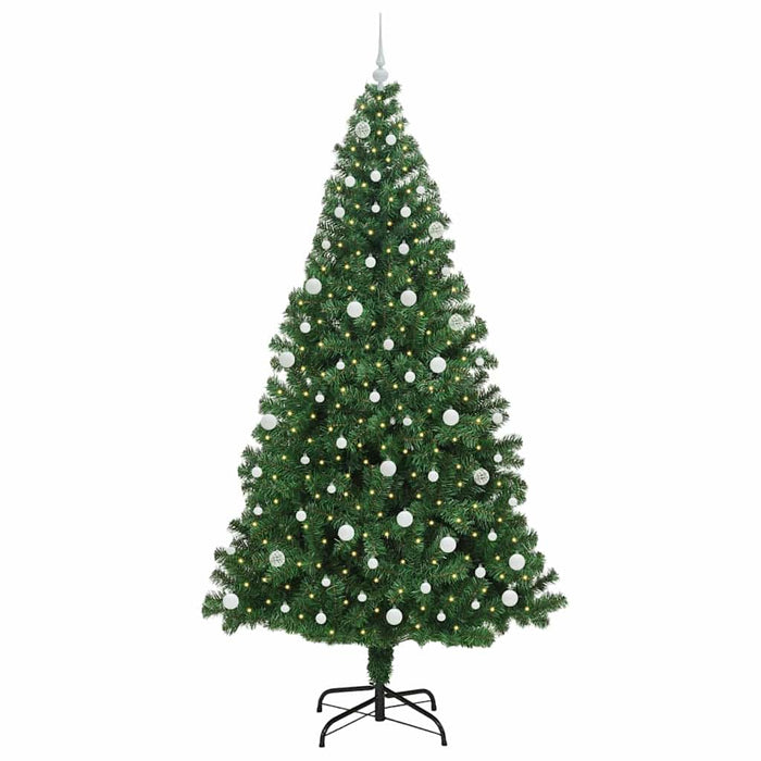 Albero di Natale artificiale con 300 LED Verde 240 cm 3396934