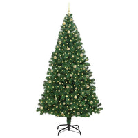 Albero di Natale artificiale con 300 LED Verde 240 cm 3396935