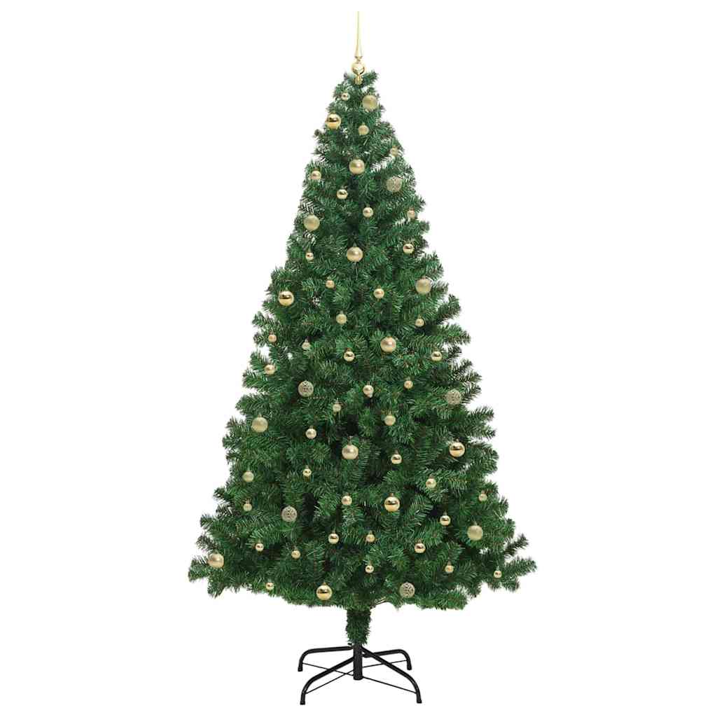 Albero di Natale artificiale con 300 LED Verde 240 cm 3396935