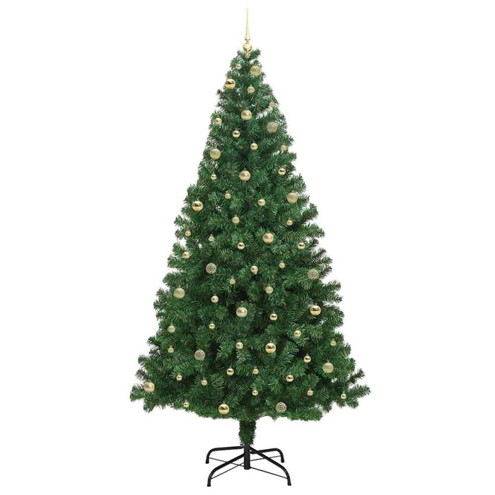 Albero di Natale artificiale con 300 LED Verde 240 cm 3396935