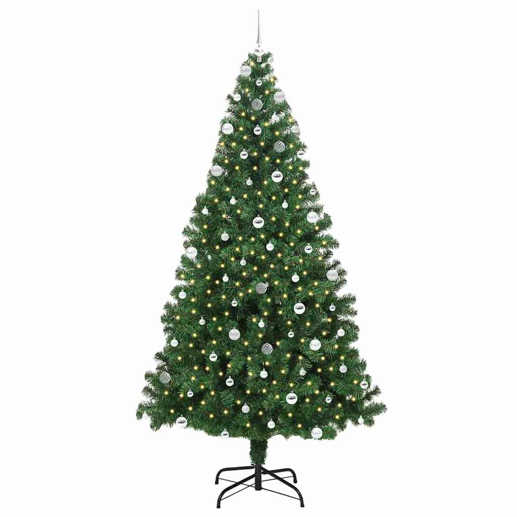 Albero di Natale artificiale con 300 LED Verde 240 cm 3396936
