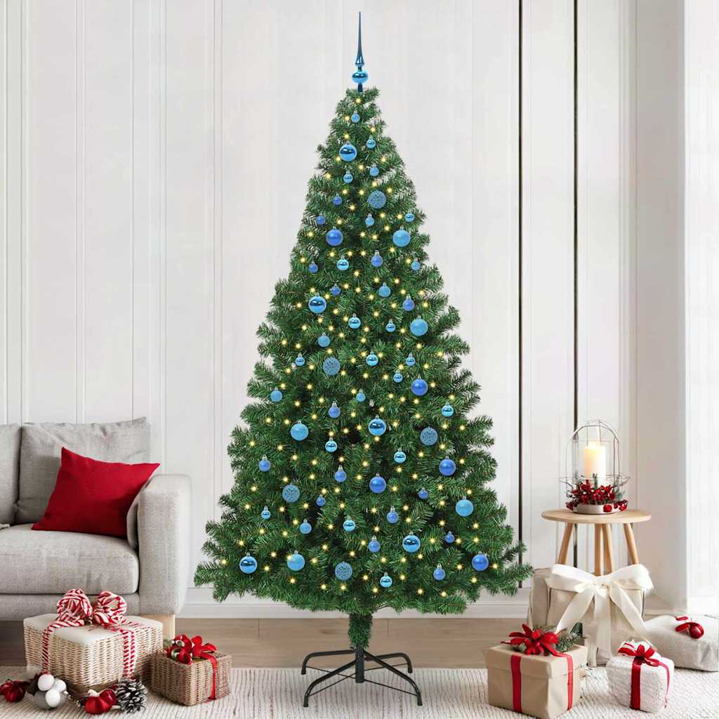 Albero di Natale artificiale con 300 LED Verde 240 cm 3396938