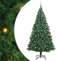 Albero di Natale Artificiale-Albero Natalizio con 300 LED Verde 240 cm 838218