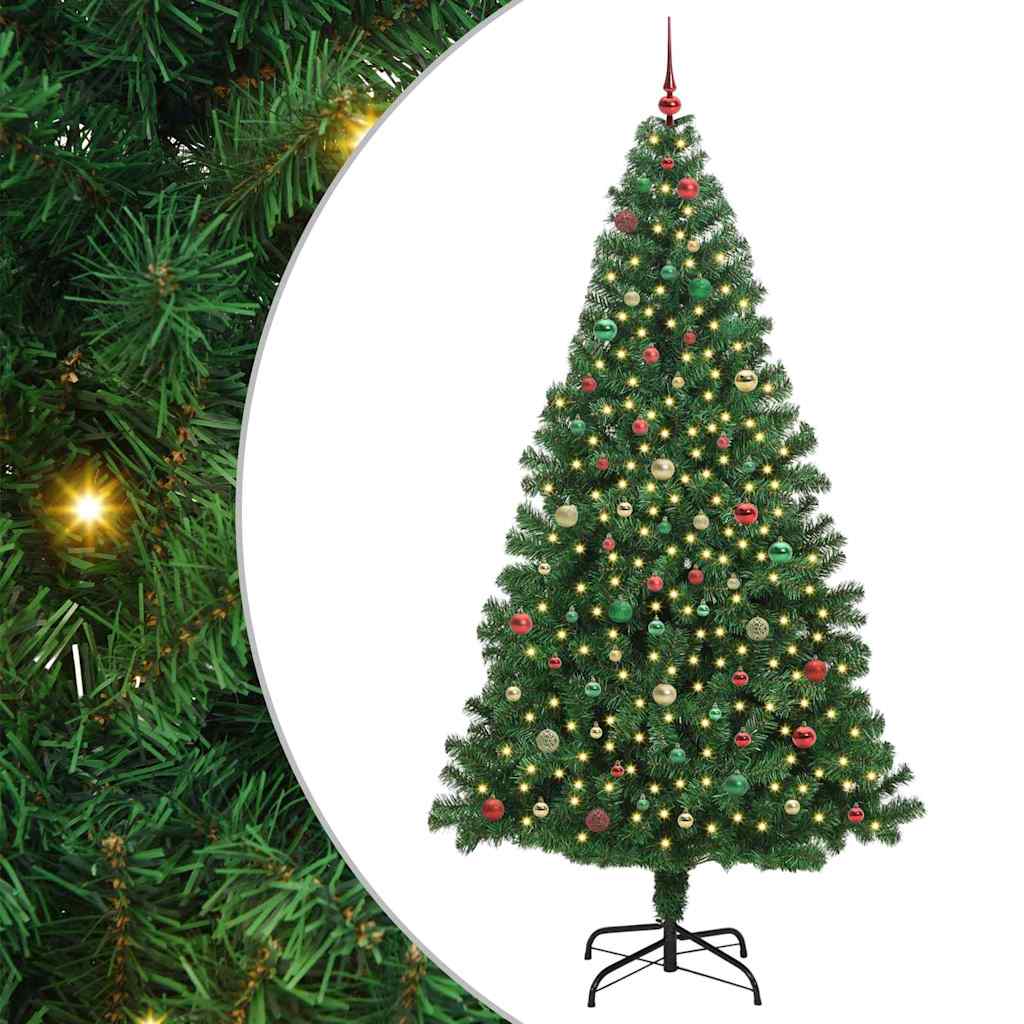 Albero di Natale artificiale con 300 LED Verde 240 cm 3396939