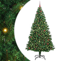 Albero di Natale artificiale con 300 LED Verde 240 cm 3396939