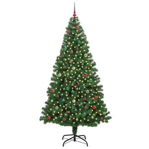 Albero di Natale artificiale con 300 LED Verde 240 cm 3396939