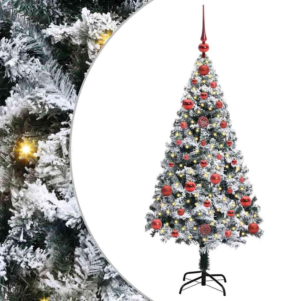 Albero di Natale artificiale con 150 LED Verde 120 cm 3396940