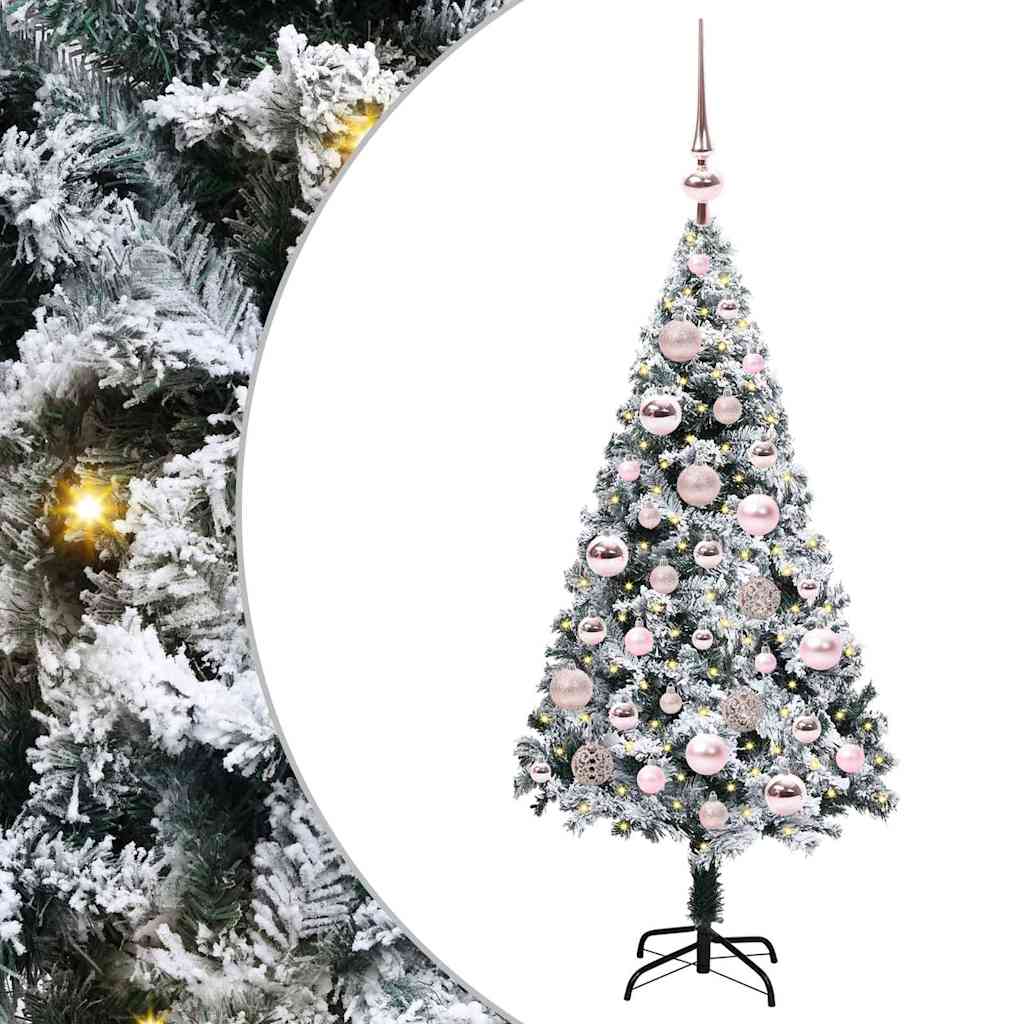 Albero di Natale artificiale con 150 LED Verde 120 cm 3396942