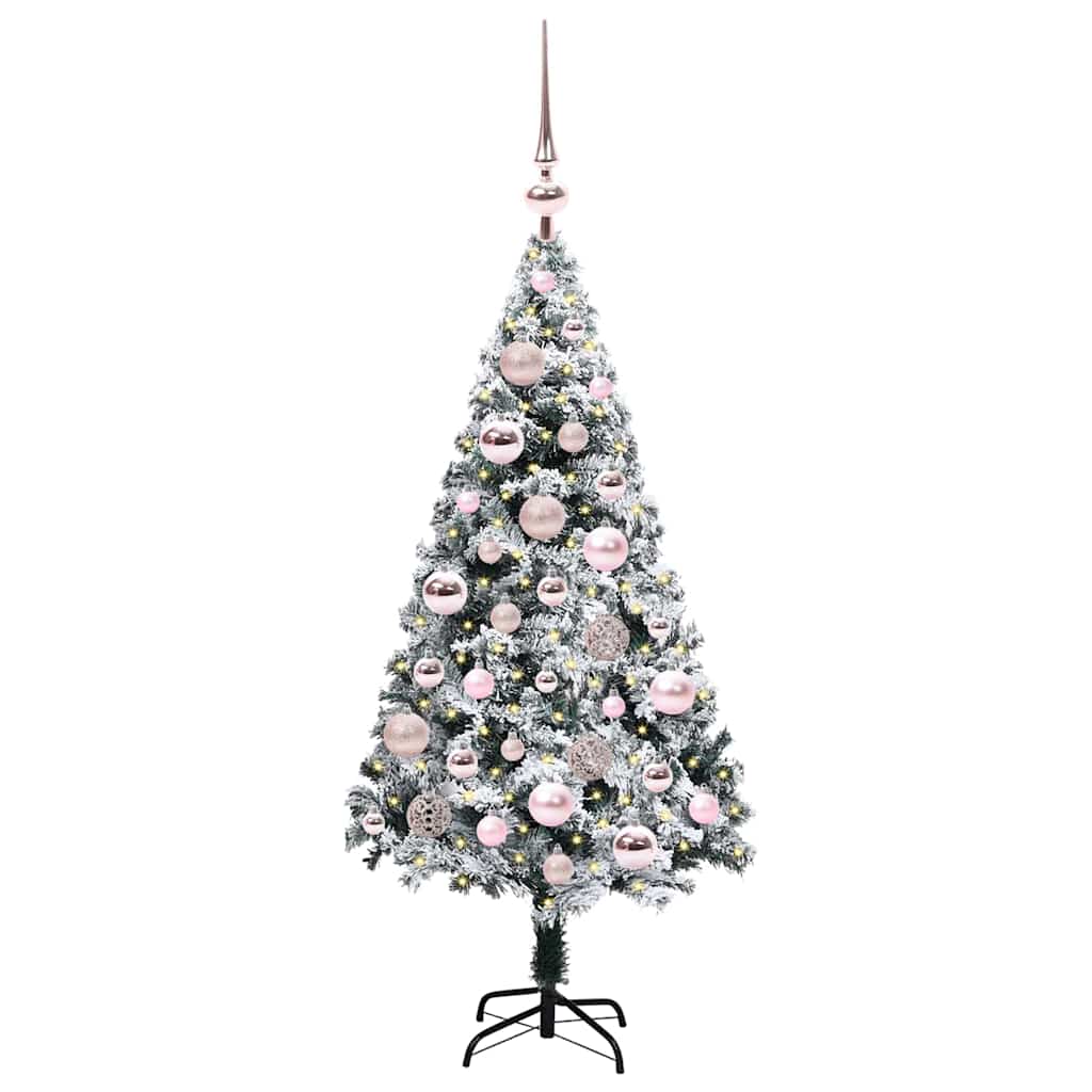 Albero di Natale artificiale con 150 LED Verde 120 cm 3396942