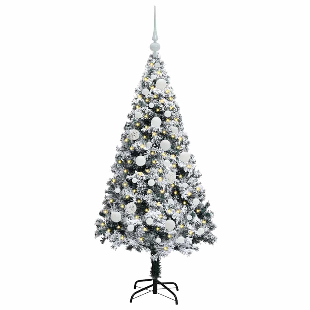 Albero di Natale artificiale con 150 LED Verde 120 cm 3396943